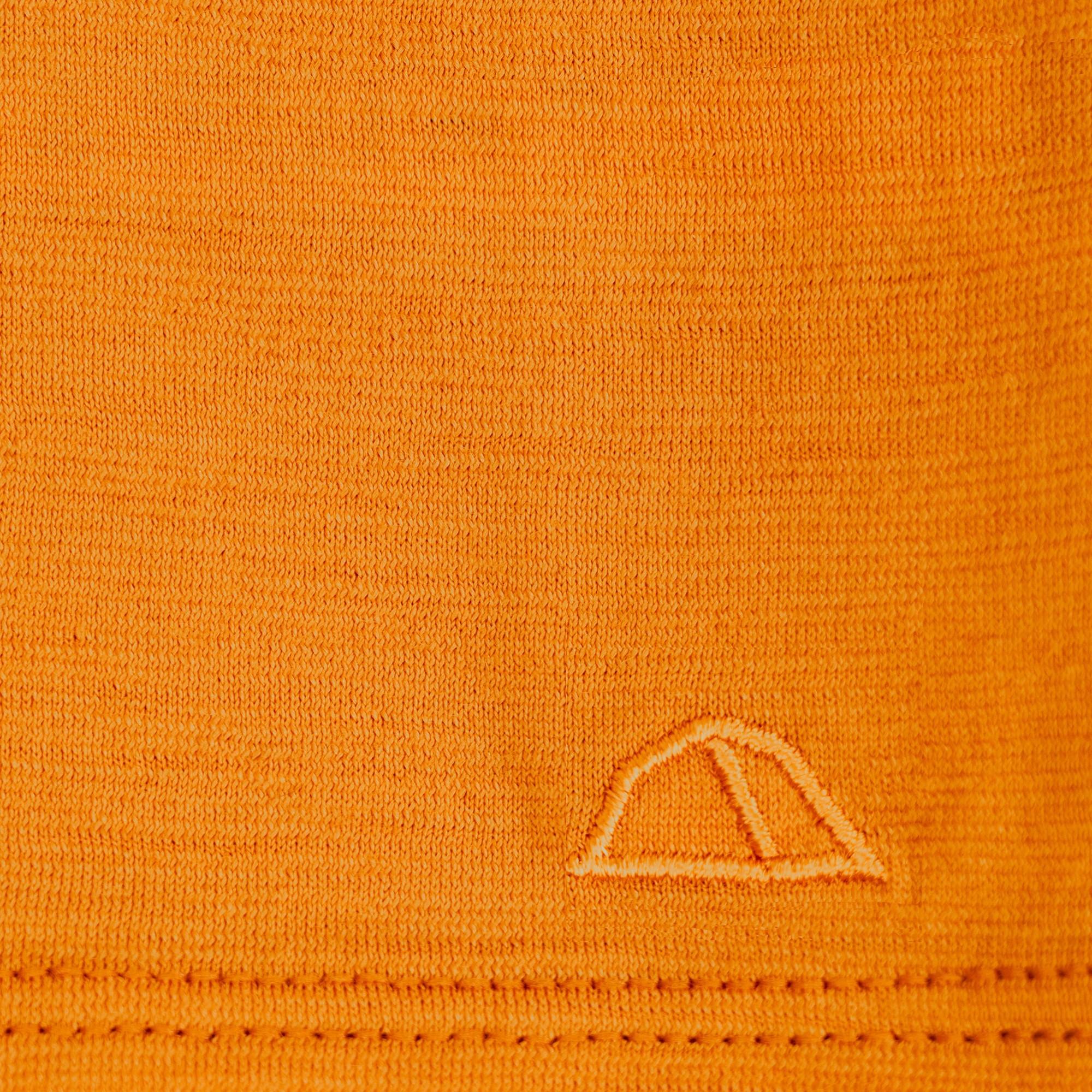 Merino Schlauchschal Multifunktionstuch gelegt mit gesticktem Logo von Tom Fyfe in Kurkuma 