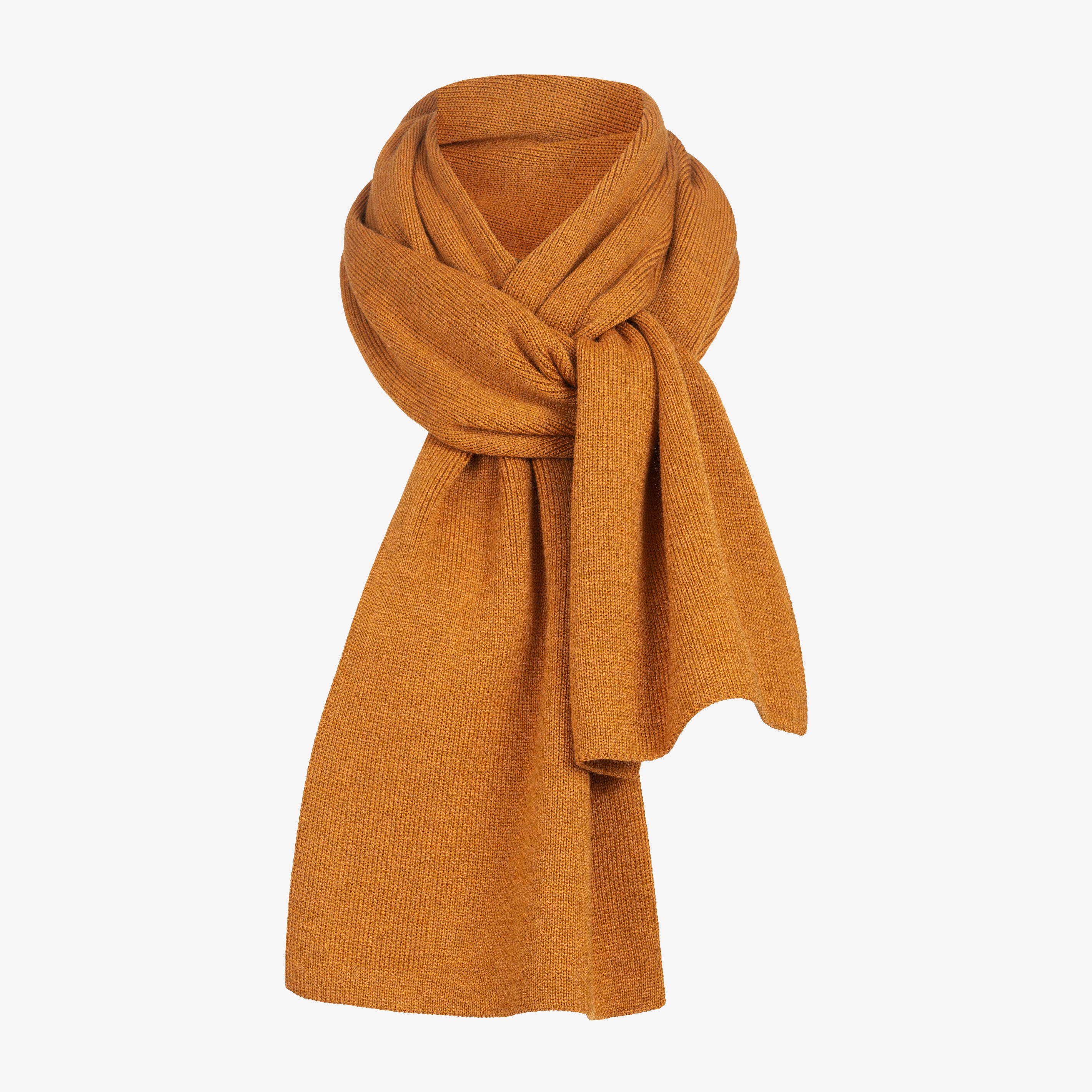 Merino Strickschal von Tom Fyfe in Ocker #farbe_ocker