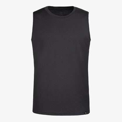 Merino Herren Tank-Top TF101007 Frontansicht von TOM FYFE in Anthrazit 
