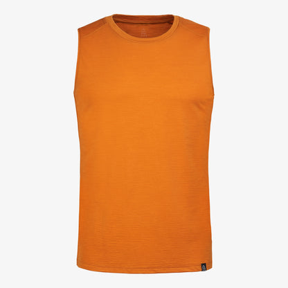 Merino Herren Tank-Top TF101007 Frontansicht von TOM FYFE in Kurkuma 