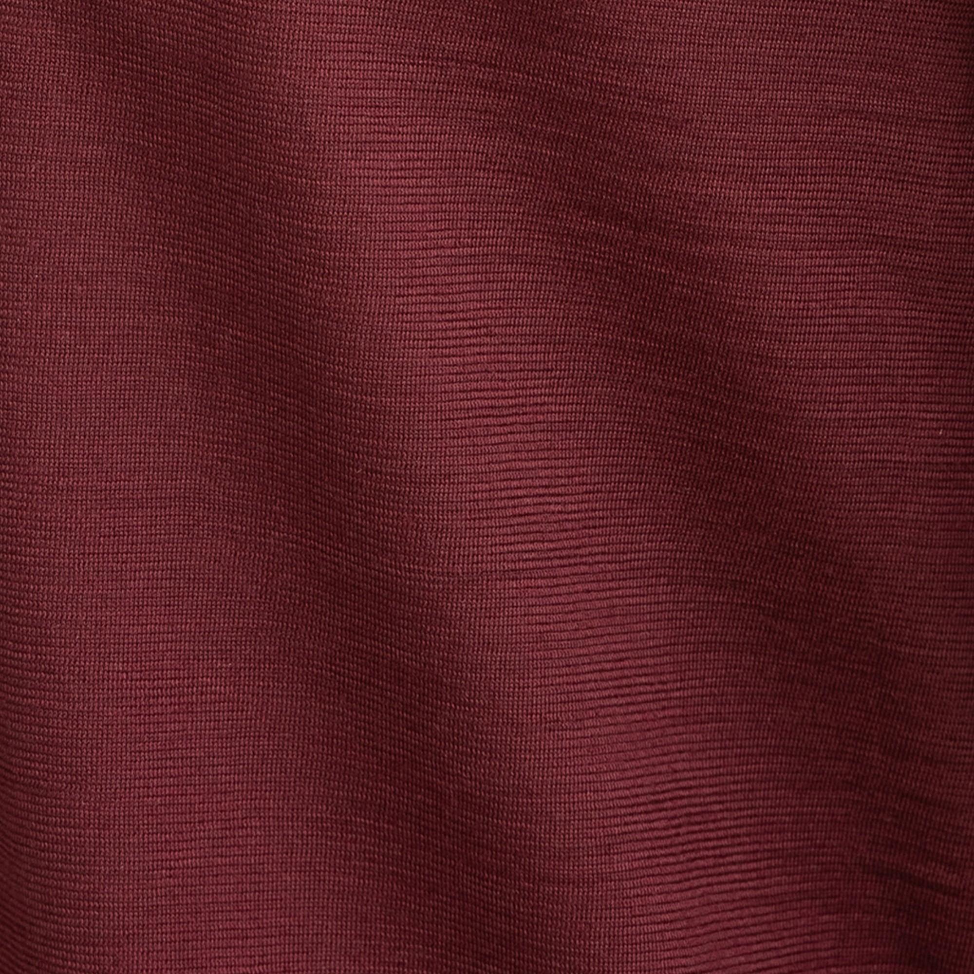 Nahaufnahme vom Stoff von Tom Fyfe Shirt Herren in Burgundy 