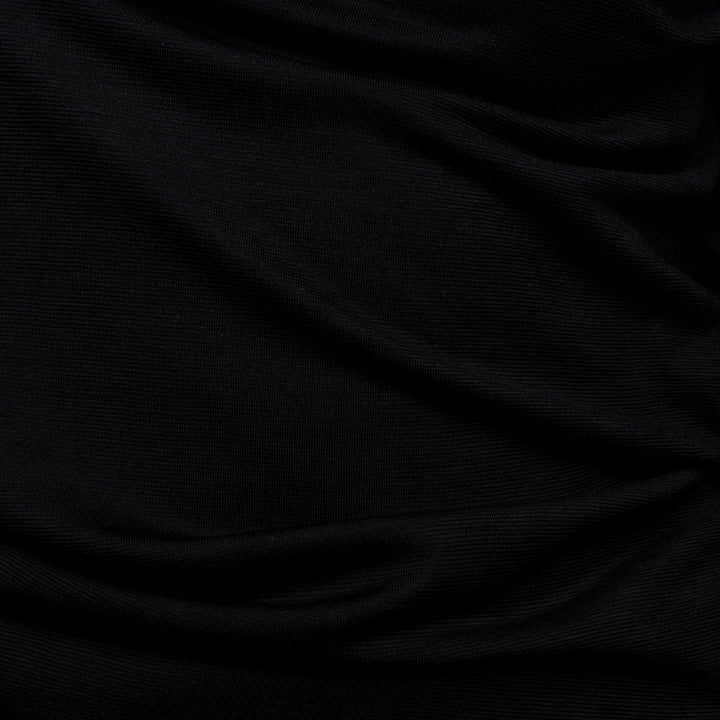 Nahaufnahme vom Stoff von Tom Fyfe Shirt Damen in Schwarz #farbe_schwarz
