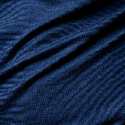 Merino Herren Shirt Nahaufnahme von Tom Fyfe in Marineblau 