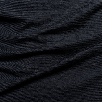 Merino Herren Shirt Nahaufnahme von Tom Fyfe in Schwarz 